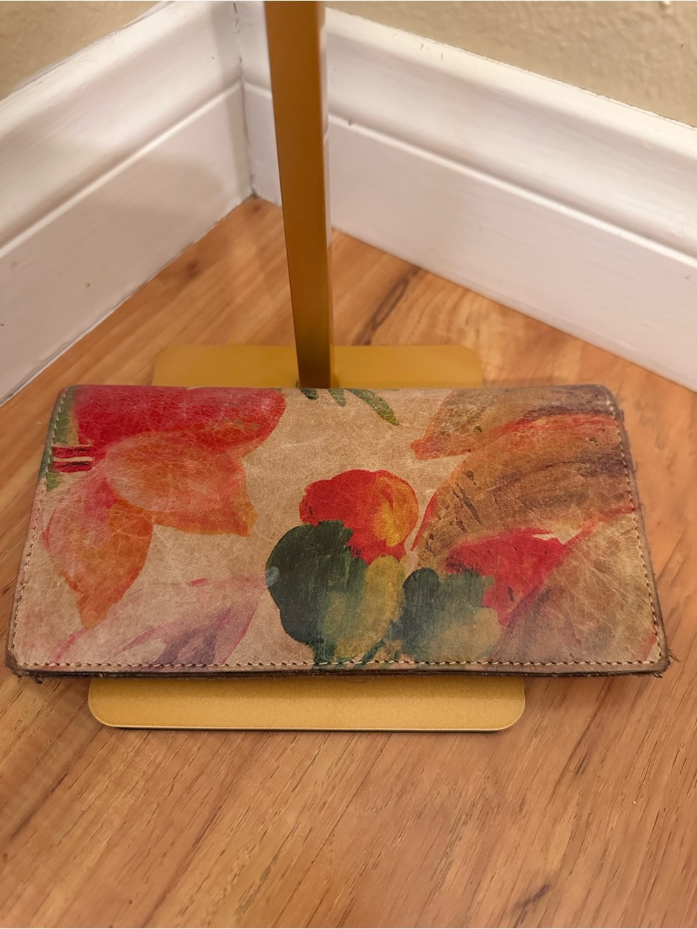 🌸 Patricia Nash "Cauchy" Leather Spring Multi Floral Trifold Wallet Clutch 🌸